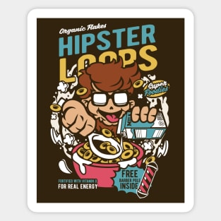 Retro Cartoon Cereal Box // Cereal Hipster Loops // Funny Vintage Breakfast Cereal Sticker
